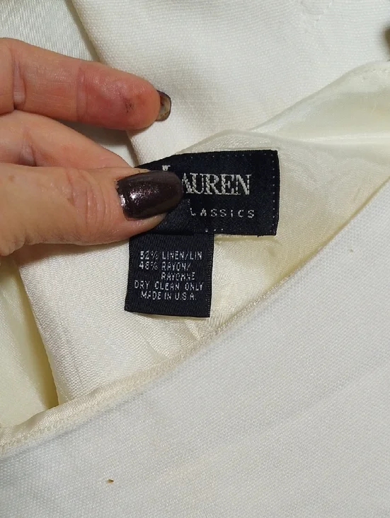 Ralph Lauren Off-White Double-Breasted Blazer - Picture 6 of 14